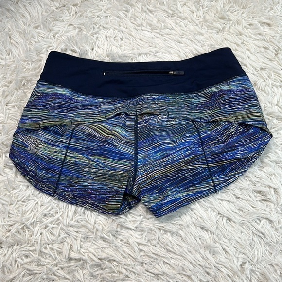 Lululemon Speed Up Short *2.5" Interconnect Blue Multi / True Navy - Picture 4 of 6